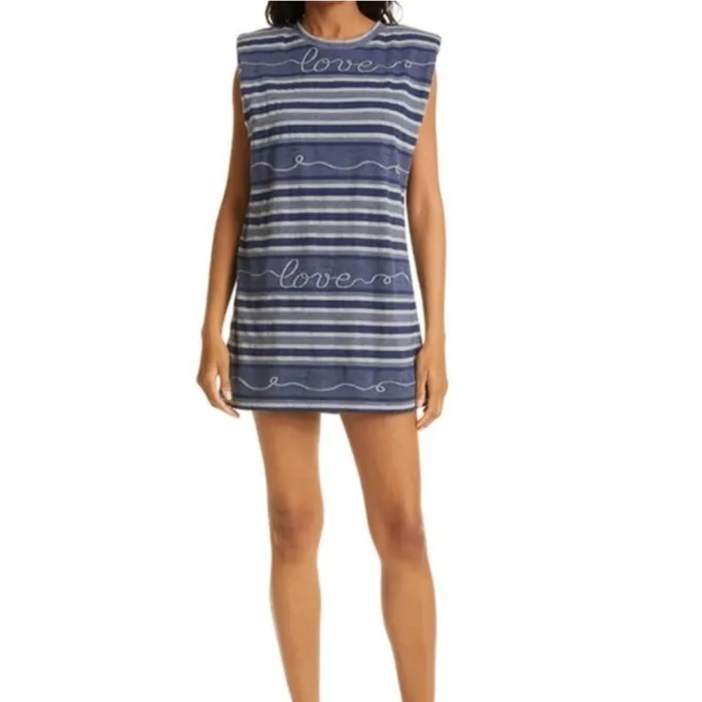 NWT Le Superbe Love Jacquard Sleeveless Muscle Mini Dress Size Small
